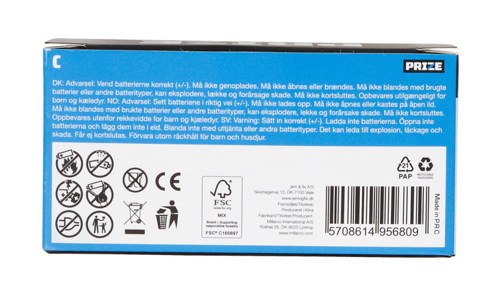 Batteri C/LR14 12-pack Prize